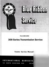 Farmall 300 350 tractor transmission service manual