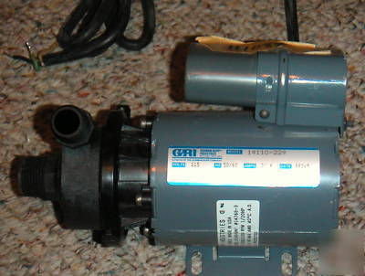 Gorman rupp gri 14110 magnetic drive chemical pump 115 