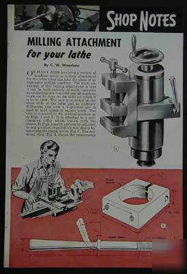 Lathe milling attachment 4 cross slide howtobuild plans