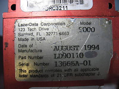 Lot of 7 - lazerdata series 9000 laser scanners -di-