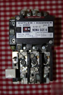 Motor starter nema size 0 cutler-hammer w/1029 heaters