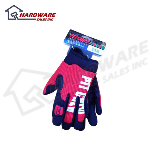 New clc 200R kids sized pit crew gloves red 