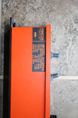 New fincor dc motor control 2100 1/2 hp @ 90 vdc cond.