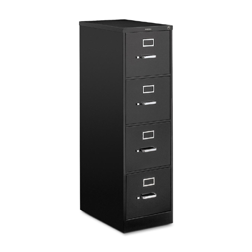 New hon 510 series vertical file with lock 514PP black 