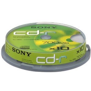 New sony cdr 10 spindle - brand sealed