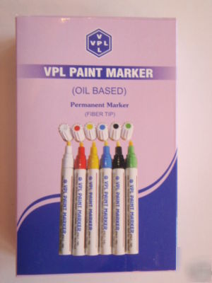 Synergy paint markers felt tip white, yellow, black