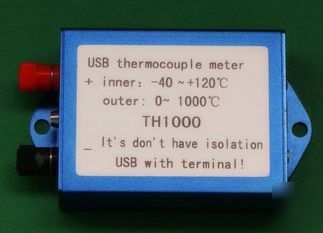Usb thermocouple, outer 0~1024C, inner -40~+120C,TH1000