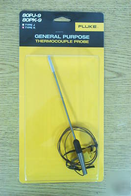 Fluke 80PK-9 type k general purpose thermocouple probe