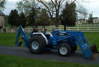 Ford 1320 tractor, 4X4, hydro, ps with loader & backhoe