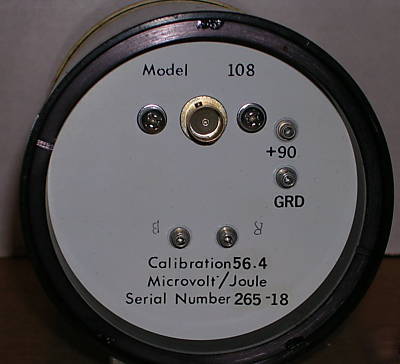 Trg control data corporation model 108 thermopile