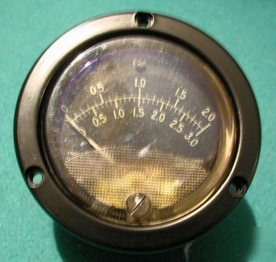 Triplett armored milliamp panel meter arbitrary scale