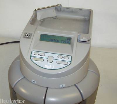 Delarue mach 3 model 6300 coin counter & sorter 6300033