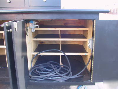 Display unit w/ample storage and electrical 