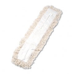 Industrial dust mop head hygrade cotton 36W x 5D whi