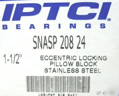 Iptci snasp 208 24 eccentric locking pillow block