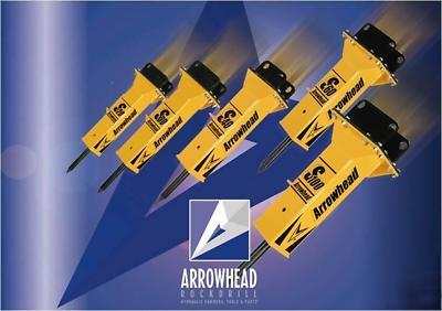 Arrowhead rockdrill hydraulic hammer/breaker- usa made