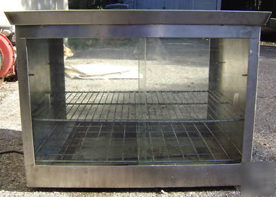 Countertop warming display holding cabinet - stainless