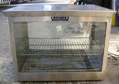 Countertop warming display holding cabinet - stainless