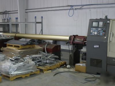 Hardinge T42 conquest cnc turning center w/ bar feeder
