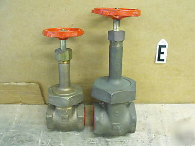 Lot of 2 milwaukee brass gate valves 2