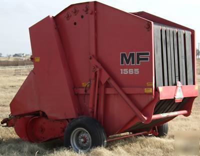 Massey ferguson 1565 round baler - ready to bale 