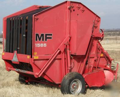 Massey ferguson 1565 round baler - ready to bale 