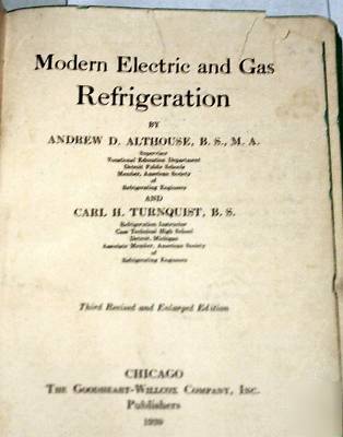 Modern electric and gas refrigeration by althouse 1939