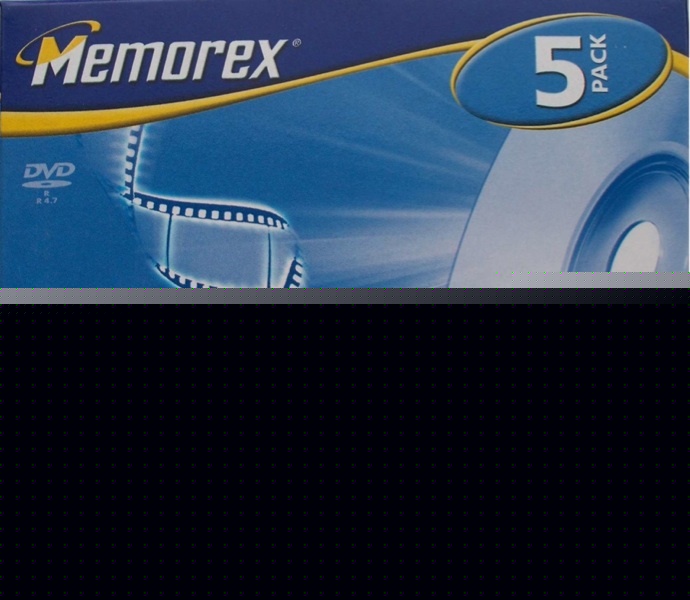 Nib memorex dvd 4.7GB 16X jewel case 5 pack b uk seller