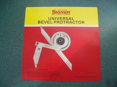 Starrett bevel protractor 