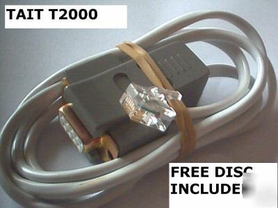 Tait T2000 / TB8000 programming kit - ( lead & c.d.)
