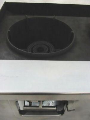 Used 3 chamber natural gas chineese wok