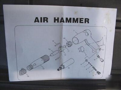 Medium barrel air hammer kit with case $100.00