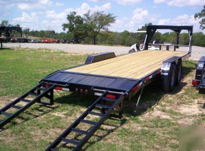 New 2010 24' gooseneck lowboy trailer