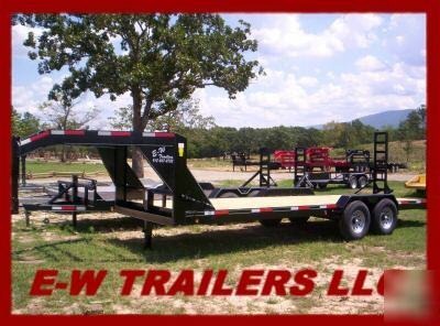 New 2010 24' gooseneck lowboy trailer