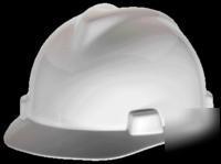 New msa v-gard white hard cap w/ staz-on