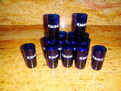 Romana shot glasses - very nice - lot of 15