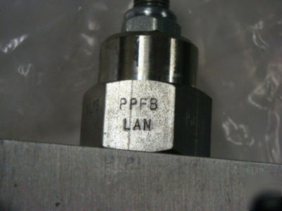 Sun hydraulic valve body bac with ppfb lan cartridge