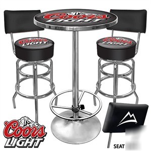 Ultimate coors light gameroom combo 2 stools w/ ba