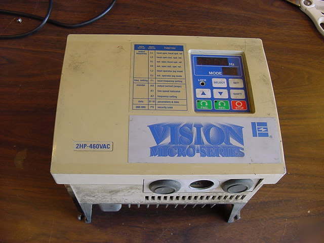 Wer ac dc ac/dc drive 460VAC 2HP vision micro WM4120 