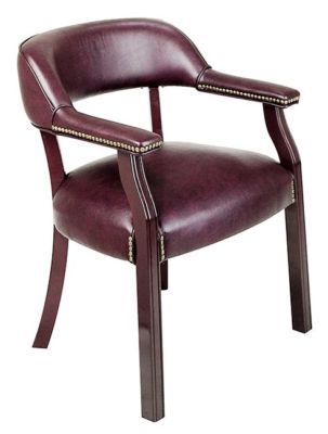 145. traditional guest chair with wrap around back