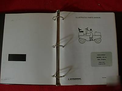 1983 dynapac CC10 vibratory compactor parts manual gas