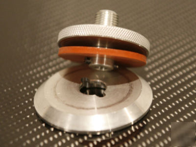 Aluminum vacuum bag connector for bagging carbon fiber
