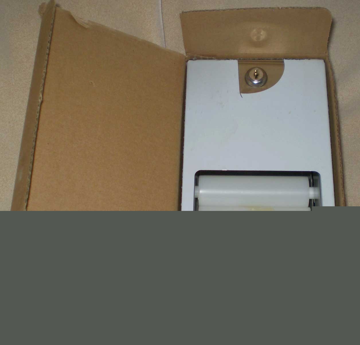 Bradley dual roll toilet tissue paper dispenser 5402 