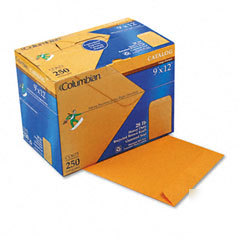 Columbian open end envelope plain 9X12 250 box brown