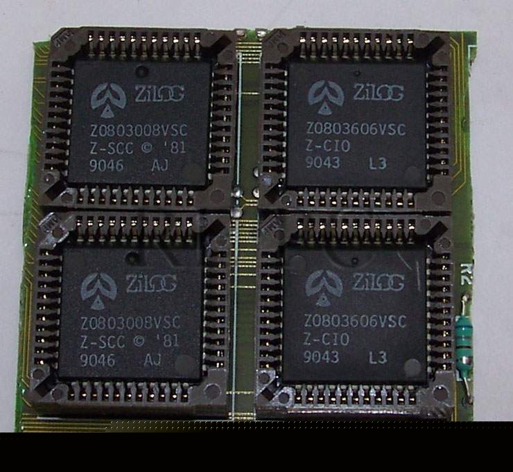 4X zilog ic 6MHZ Z8000 z-bus cio plcc Z0803606VSC Z8036