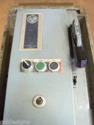 Allen bradley 512-aab starter disconnect 509-bod size 1