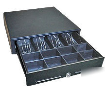 Cash drawer, epson RJ12 connector, black, 5 notes/8COIN