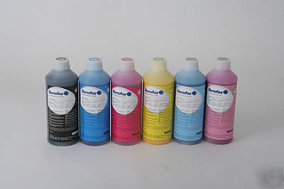 Durafos solvent 1 liter bulk ink mimaki jv-3 all 6 clrs