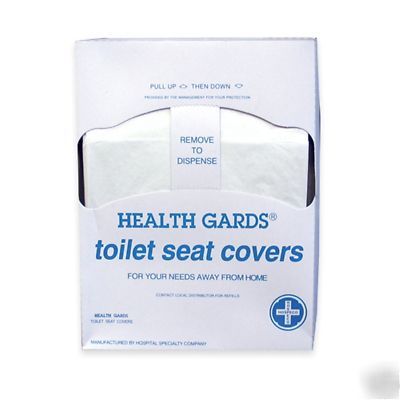 Health gards toilet seat covers protectors 5 pks of 200