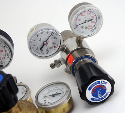 Large lot regulators gauges & stainless steel bar stock